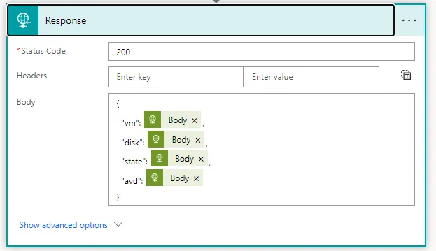 Power Automate – Combine multiple JSON objects for Response